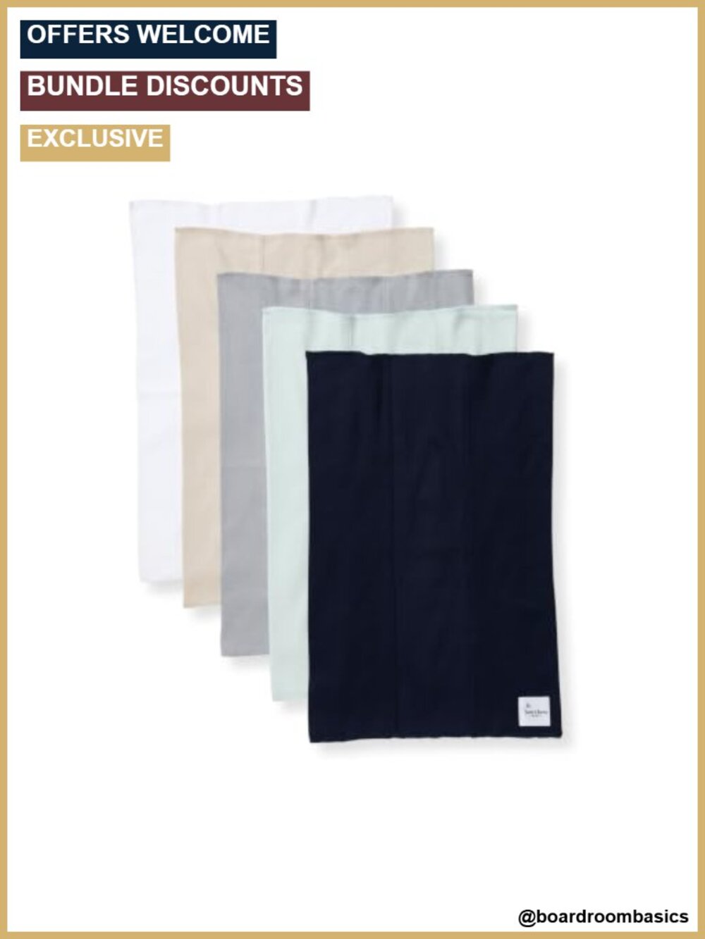 100% Organic Cotton Burp Cloths 5-Pack 17x11.75 in Combed Ring-Spun Knit Terry